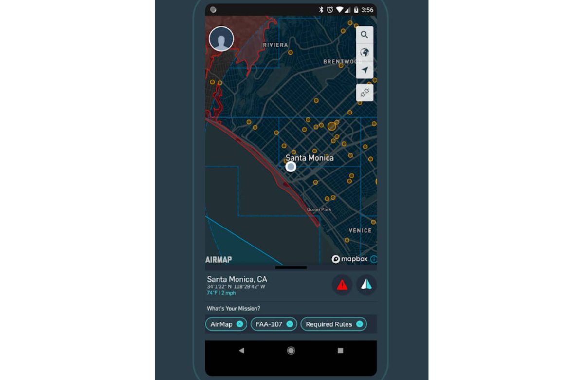 Esta App te dice donde volar legalmente tu dron y se sincroniza con tu DJI