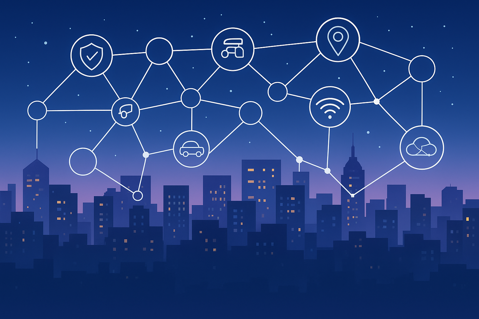 El poder del IoT para proteger ciudades – tecnología urbana inteligente y segura.